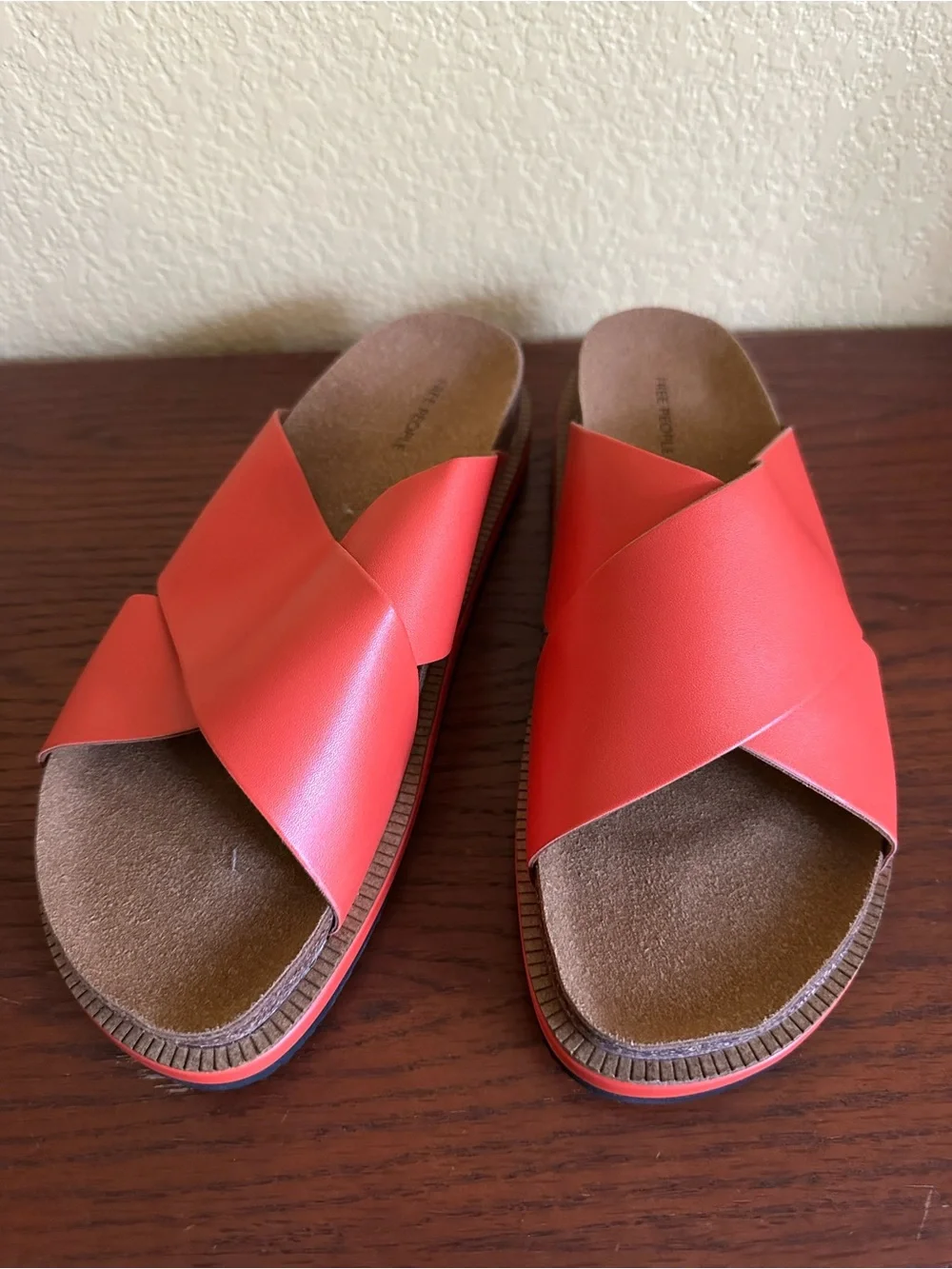 Free People papaya sidelines footbed sandal